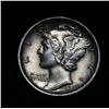 Image 1 : 1920-d Liberty Head "Mercury" Dime 10c Grades Choice Uncirculated ms64 FSB