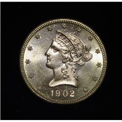 1902-s $10 Liberty Gold Eagle Grades Choice Uncirculated ms64