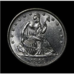 ***RARE  1846 Seated Liberty Half Dollar Grades Choice Uncirculated ms64  RARE***