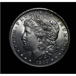1893-p Morgan Dollar Grades Select Uncirculated ms63++ PQ