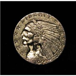 1927-p $2 1/2 Gold Indian Grades Choice Uncirculated ms64