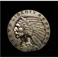 1912-p $5 Gold Indian Grades ms61