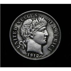 1912-p Barber Dime 10c Grades au50