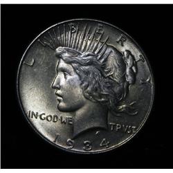 1934-p Peace Dollar $1 Grades ms64+
