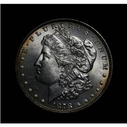 ***RARE   1878-p 7/8tf Morgan Dollar Grades Gem Uncirculated ms65   RARE***
