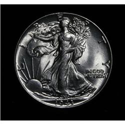 1943-p Walking Liberty Half Dollar Grades Choice Uncirculated ms64