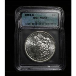 1881-s Morgan Dollar Certified and Graded ms64 by ICG