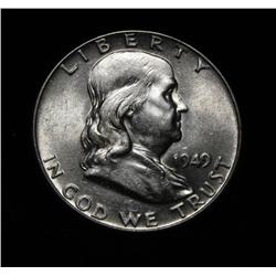 1949-p Franklin Half Dollar Grades Select Uncirculated ms63