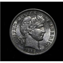 1914-d Barber Dime 10c Grades ms61