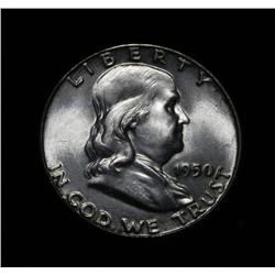 1950-p Franklin Half Dollar Grades Choice Uncirculated ms64