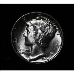 1934-p Liberty Head 'Mercury' Dime 10c Grades gem uncirculated ms65 FSB