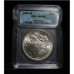 1881-s Morgan Dollar Certified and Graded ms65 by ICG