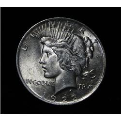 1923-p Peace Dollar Grades Choice Uncirculated ms64