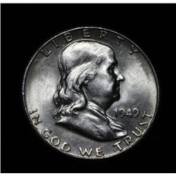 1949-s Franklin 50c Grades Choice Uncirculated ms64