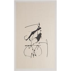 Robert Motherwell, Octavio Paz, Three Poems 9, Lithograph  