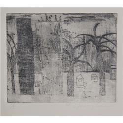 Young Lee, Builders, Etching