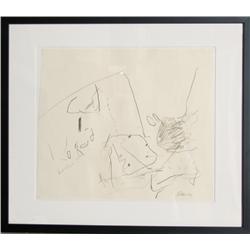 Gene Davis, Abstract Crayon Drawing