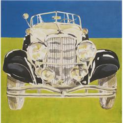 Phyllis Krim, Duesenberg, Acrylic Painting