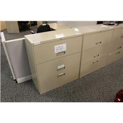 Tan 3 Drawer Lateral File Cabinet