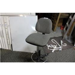 Grey Drafting Stool