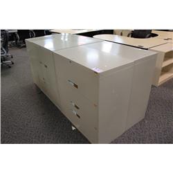 Beige 3 Drawer Lateral File Cabinet