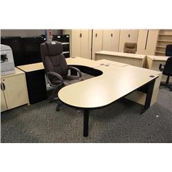 Maple U-Shape Executive Office Suite