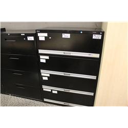 Black 4 Drawer Lateral File Cabinet