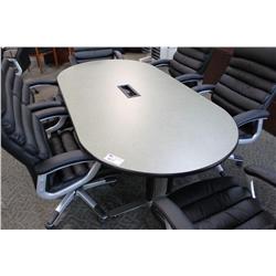Designer 8Ft Boardroom Table W/Network Console