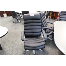 Black Leather Ergonomic Executive High Back