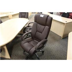 Brown Leather Executive High Back Chair