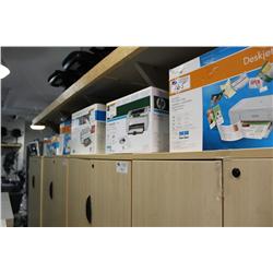 Lot Of 5 Hp Multi Function Machines And Printers