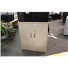 Image 1 : Beige 2 Door Storage Cabinet