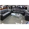 Image 1 : Black 3 Piece Sofa Set