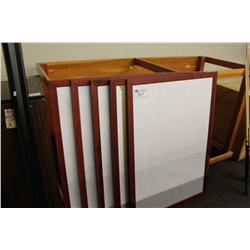 4 Framed White Boards