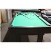 Image 1 : Pool Table With Balls And Cues