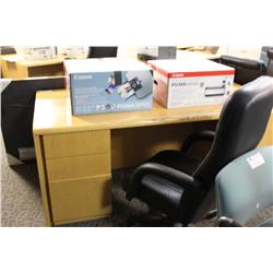 Oak Double Pedestal Executive Desk