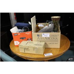 3 Boxes Of Misc Office Decor Items