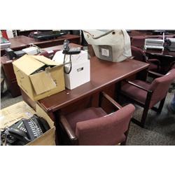 Mahogany Double Pedestal Executive Desk