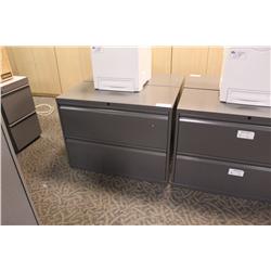 Haworth Grey 2 Drw. Lateral File Cabinet