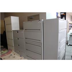 Grey  5 Drawer Lateral File Cabinet