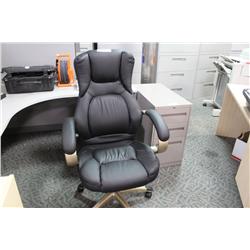 Black Leather Highback Executive Chair