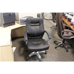 Black Leather Highback Executive Chair Model 6010M