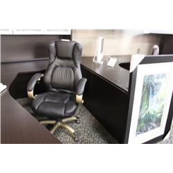 Black  Leather Highback Executive Chair