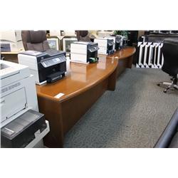 Cherry Bowfront Executive Desk