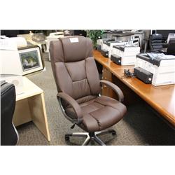 Brown Leather Highback Executive Chair