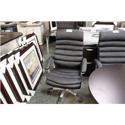 Black Leather Highback Executive Chair Model