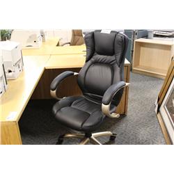 Black Leather Highback Executive Chair