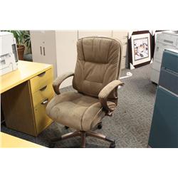 Brown Microfibre Highback Executive Chair