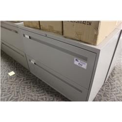 Teknion Grey 2 Drawer Lateral File Cabinet