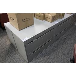 Teknion 2 Drawer Lateral Grey File Cabinet